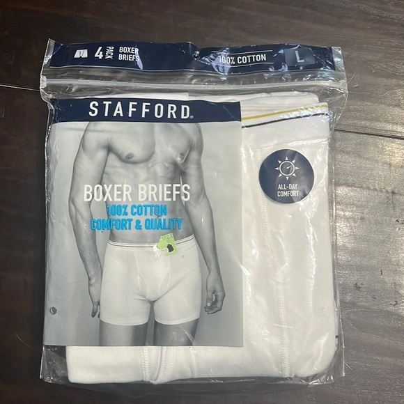 Stafford Underwear & Socks Nwt Stanford Mens Boxer Briefs 0 Cotton